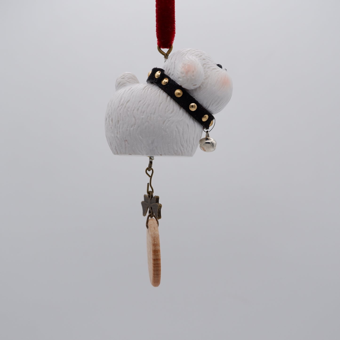 Jingle Along - Resin Ornament with Personalised Wooden Name Tag