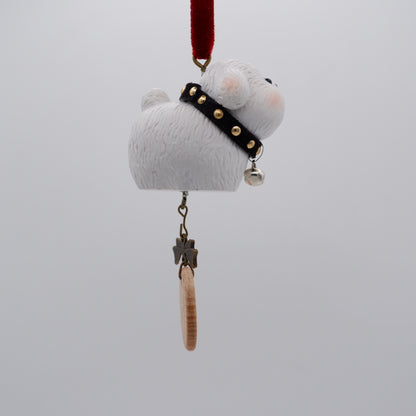 Jingle Along - Resin Ornament with Personalised Wooden Name Tag