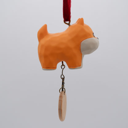 Paws on Parade - Resin Ornament with Personalised Wooden Name Tag