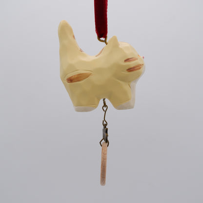 Tail Held High - Resin Ornament with Personalised Wooden Name Tag