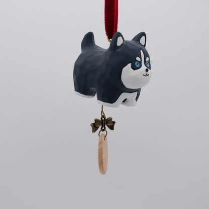 Paws on Parade - Resin Ornament with Personalised Wooden Name Tag