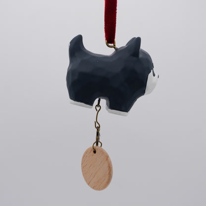 Paws on Parade - Resin Ornament with Personalised Wooden Name Tag