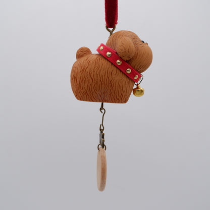 Jingle Along - Resin Ornament with Personalised Wooden Name Tag