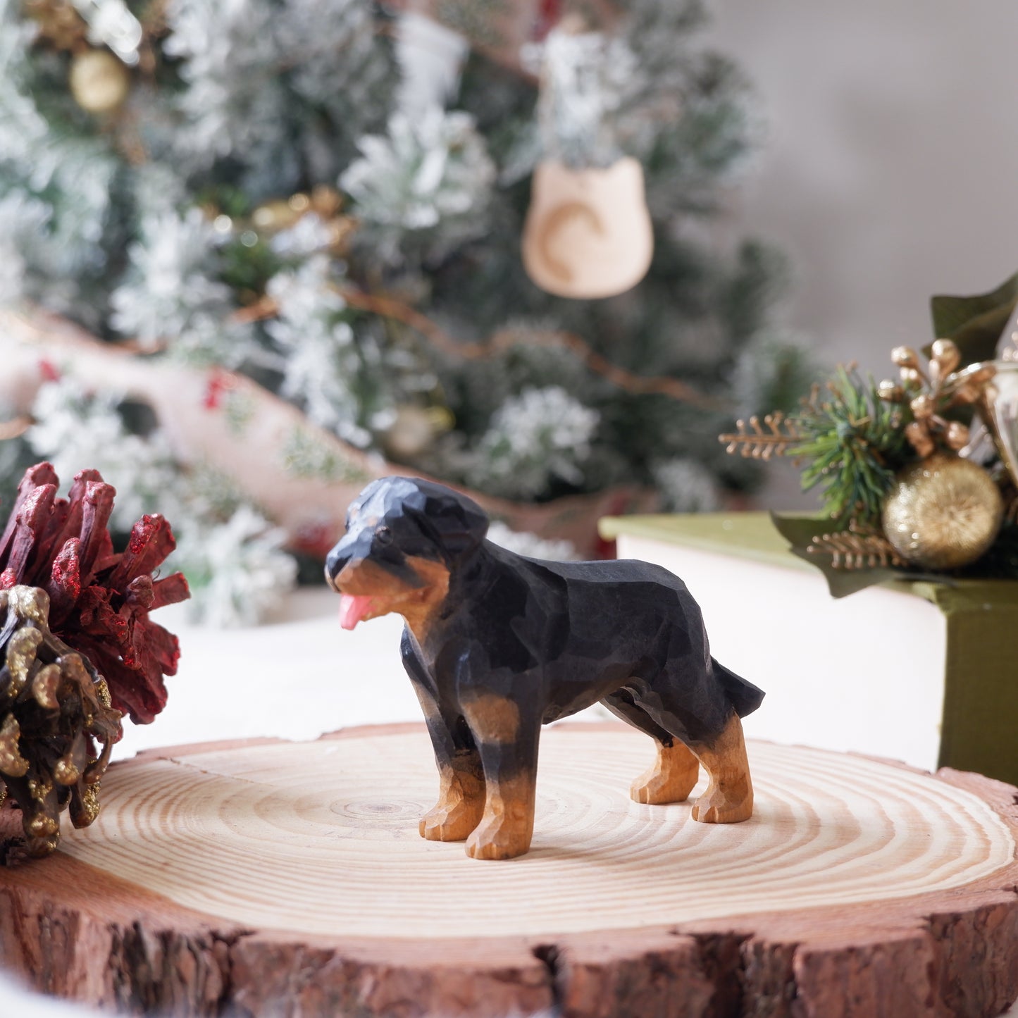 The Quiet Protector - Hand Carved Wooden Figure