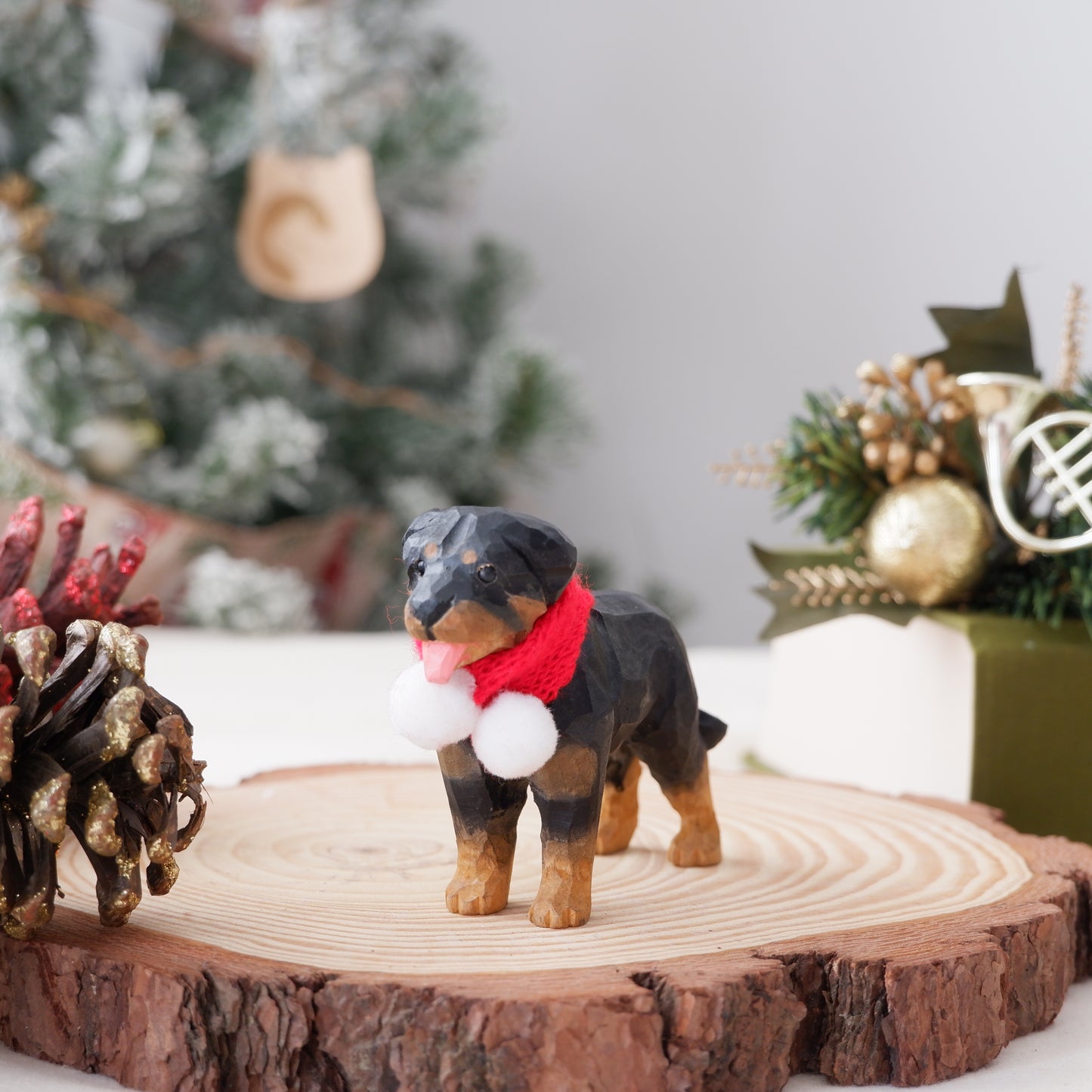 The Quiet Protector - Hand Carved Wooden Figure