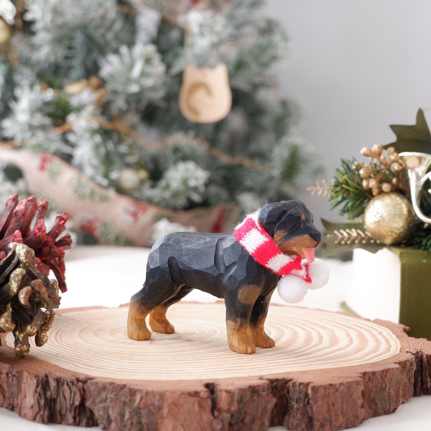 The Quiet Protector - Hand Carved Wooden Figure