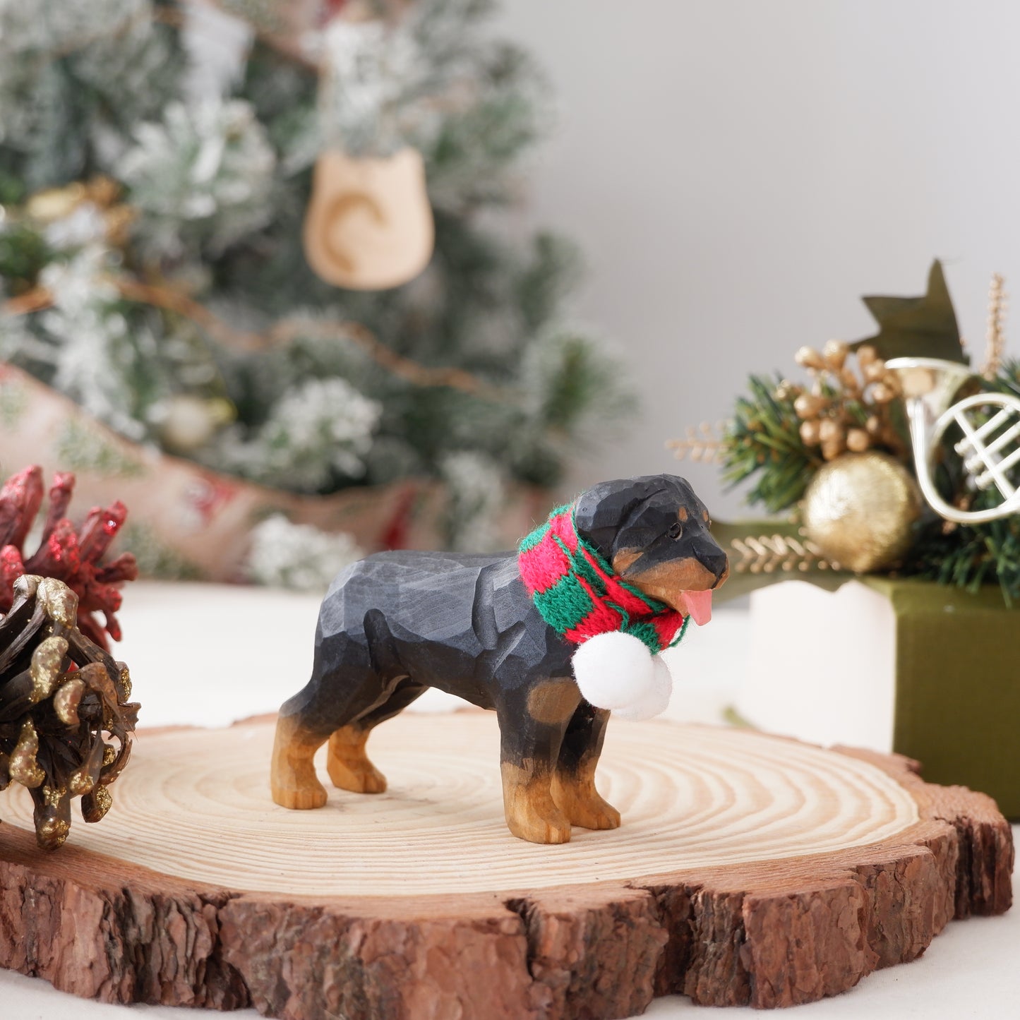 The Quiet Protector - Hand Carved Wooden Figure