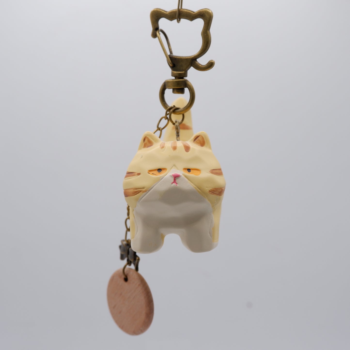 Tail Held High - Resin Keychain with Personalised Wooden Name Tag