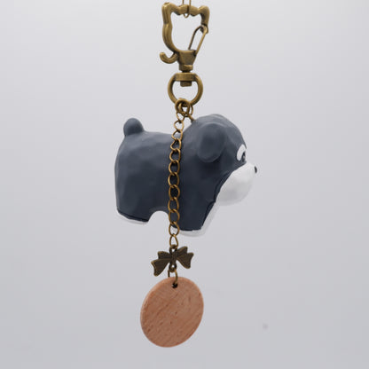 Paws on Parade - Resin Keychain with Personalised Wooden Name Tag