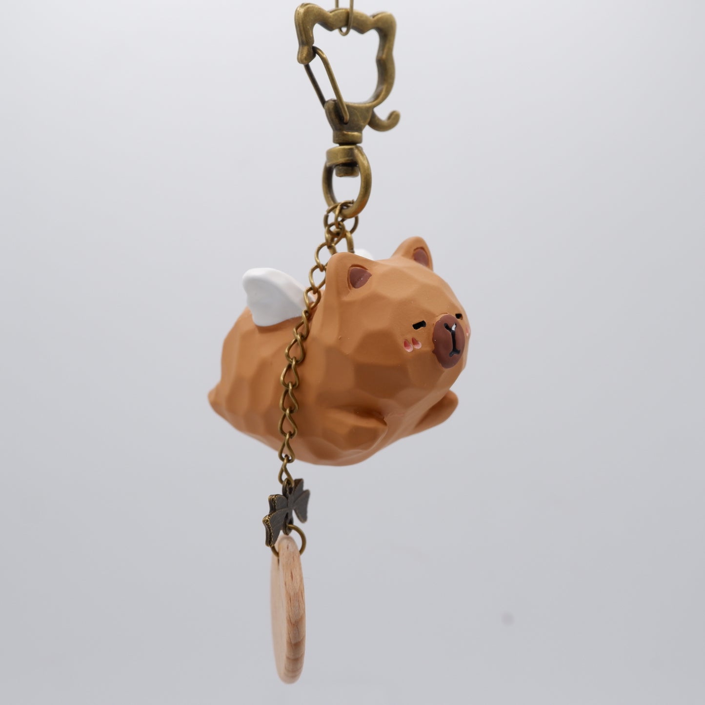 The Cloud Rider - Resin Keychain with Personalised Wooden Name Tag