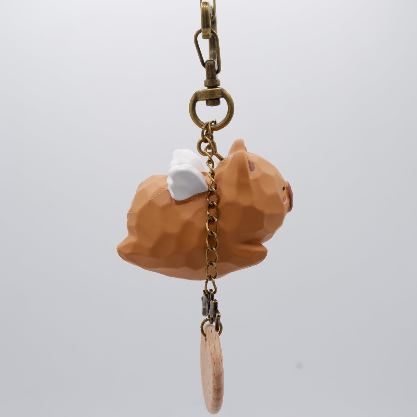 The Cloud Rider - Resin Keychain with Personalised Wooden Name Tag