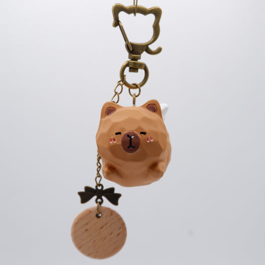 The Cloud Rider - Resin Keychain with Personalised Wooden Name Tag