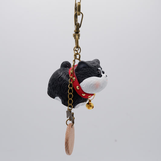 Jingle Along - Resin Keychain with Personalised Wooden Name Tag