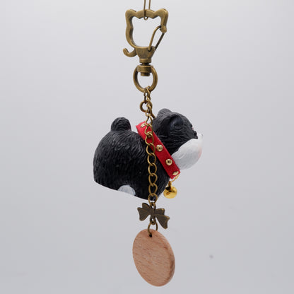 Jingle Along - Resin Keychain with Personalised Wooden Name Tag