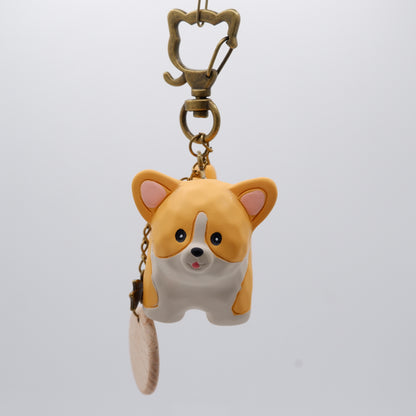 Paws on Parade - Resin Keychain with Personalised Wooden Name Tag