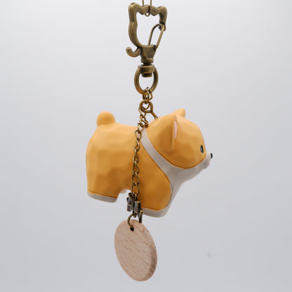 Paws on Parade - Resin Keychain with Personalised Wooden Name Tag