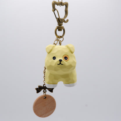 Paws on Parade - Resin Keychain with Personalised Wooden Name Tag