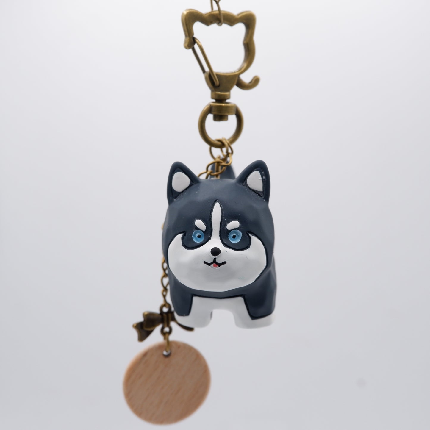 Paws on Parade - Resin Keychain with Personalised Wooden Name Tag