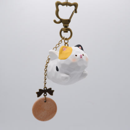 The Cloud Rider - Resin Keychain with Personalised Wooden Name Tag