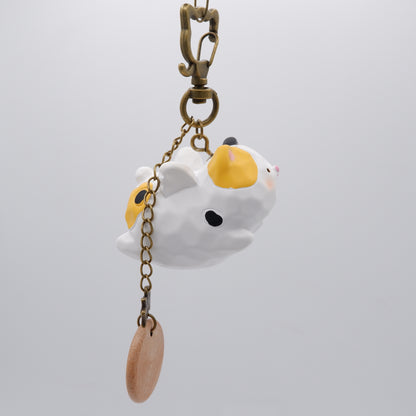 The Cloud Rider - Resin Keychain with Personalised Wooden Name Tag