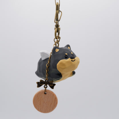 The Cloud Rider - Resin Keychain with Personalised Wooden Name Tag