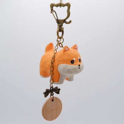 Paws on Parade - Resin Keychain with Personalised Wooden Name Tag