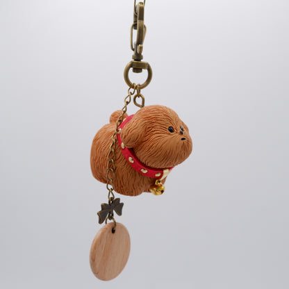 Jingle Along - Resin Keychain with Personalised Wooden Name Tag