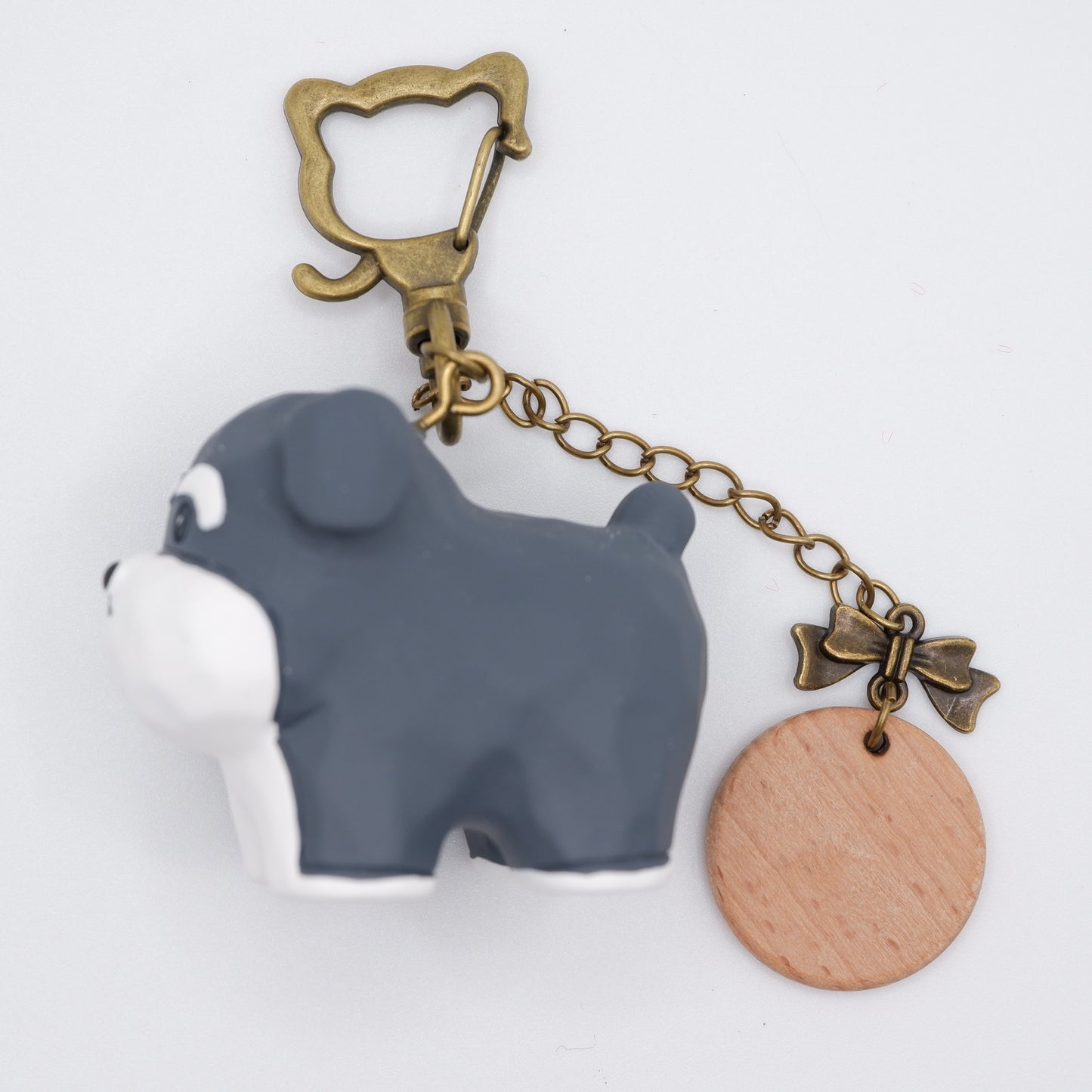 Paws on Parade - Resin Keychain with Personalised Wooden Name Tag