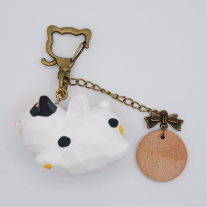 The Cloud Rider - Resin Keychain with Personalised Wooden Name Tag