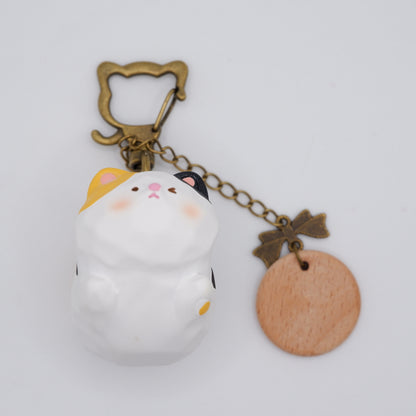 The Cloud Rider - Resin Keychain with Personalised Wooden Name Tag