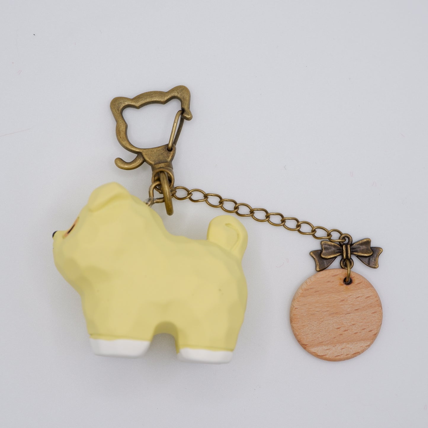 Paws on Parade - Resin Keychain with Personalised Wooden Name Tag