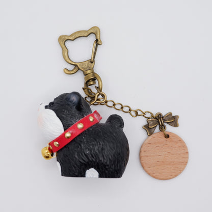 Jingle Along - Resin Keychain with Personalised Wooden Name Tag