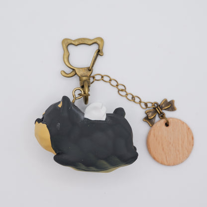 The Cloud Rider - Resin Keychain with Personalised Wooden Name Tag