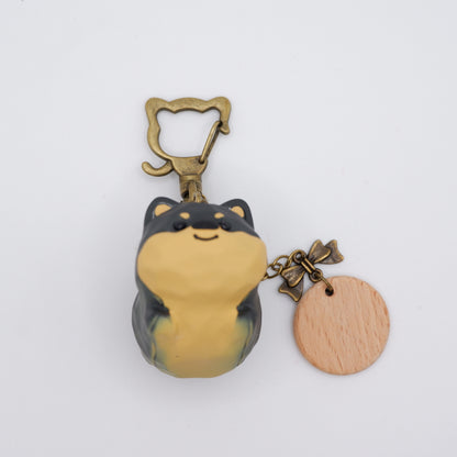 The Cloud Rider - Resin Keychain with Personalised Wooden Name Tag