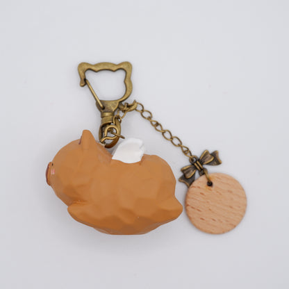 The Cloud Rider - Resin Keychain with Personalised Wooden Name Tag