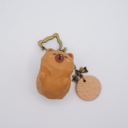 The Cloud Rider - Resin Keychain with Personalised Wooden Name Tag