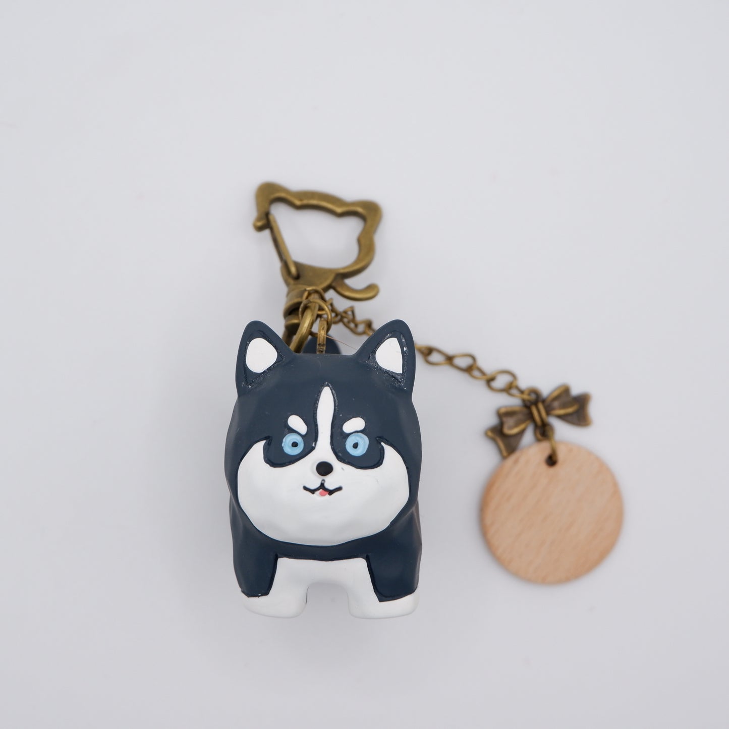 Paws on Parade - Resin Keychain with Personalised Wooden Name Tag
