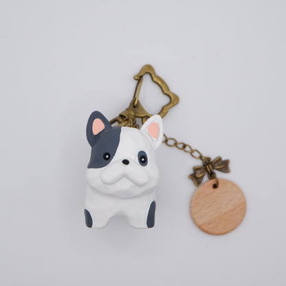 Paws on Parade - Resin Keychain with Personalised Wooden Name Tag