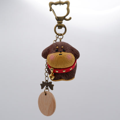 Jingle Along - Resin Keychain with Personalised Wooden Name Tag