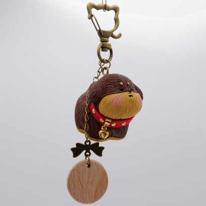 Jingle Along - Resin Keychain with Personalised Wooden Name Tag