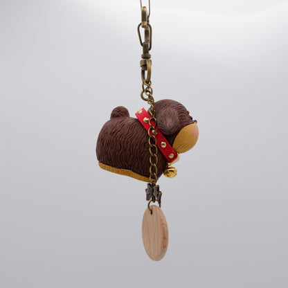 Jingle Along - Resin Keychain with Personalised Wooden Name Tag