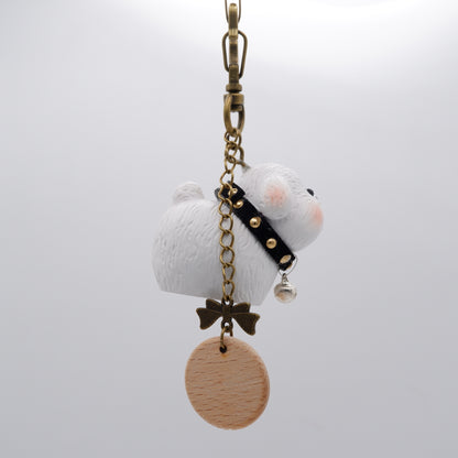 Jingle Along - Resin Keychain with Personalised Wooden Name Tag