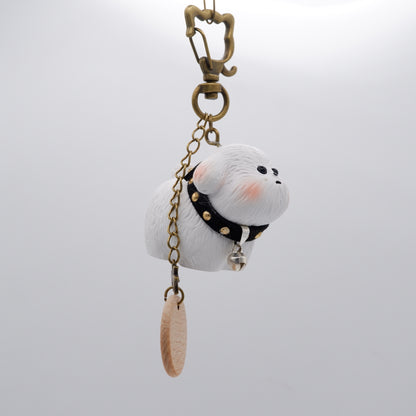 Jingle Along - Resin Keychain with Personalised Wooden Name Tag