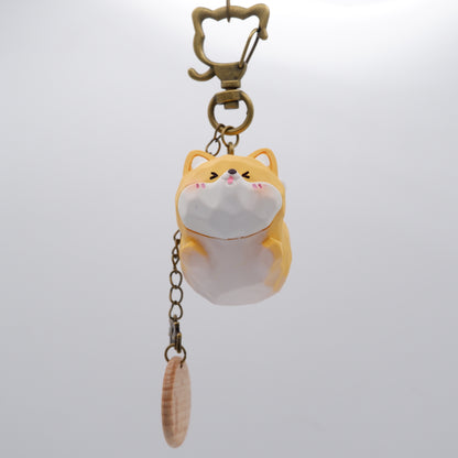 The Cloud Rider - Resin Keychain with Personalised Wooden Name Tag