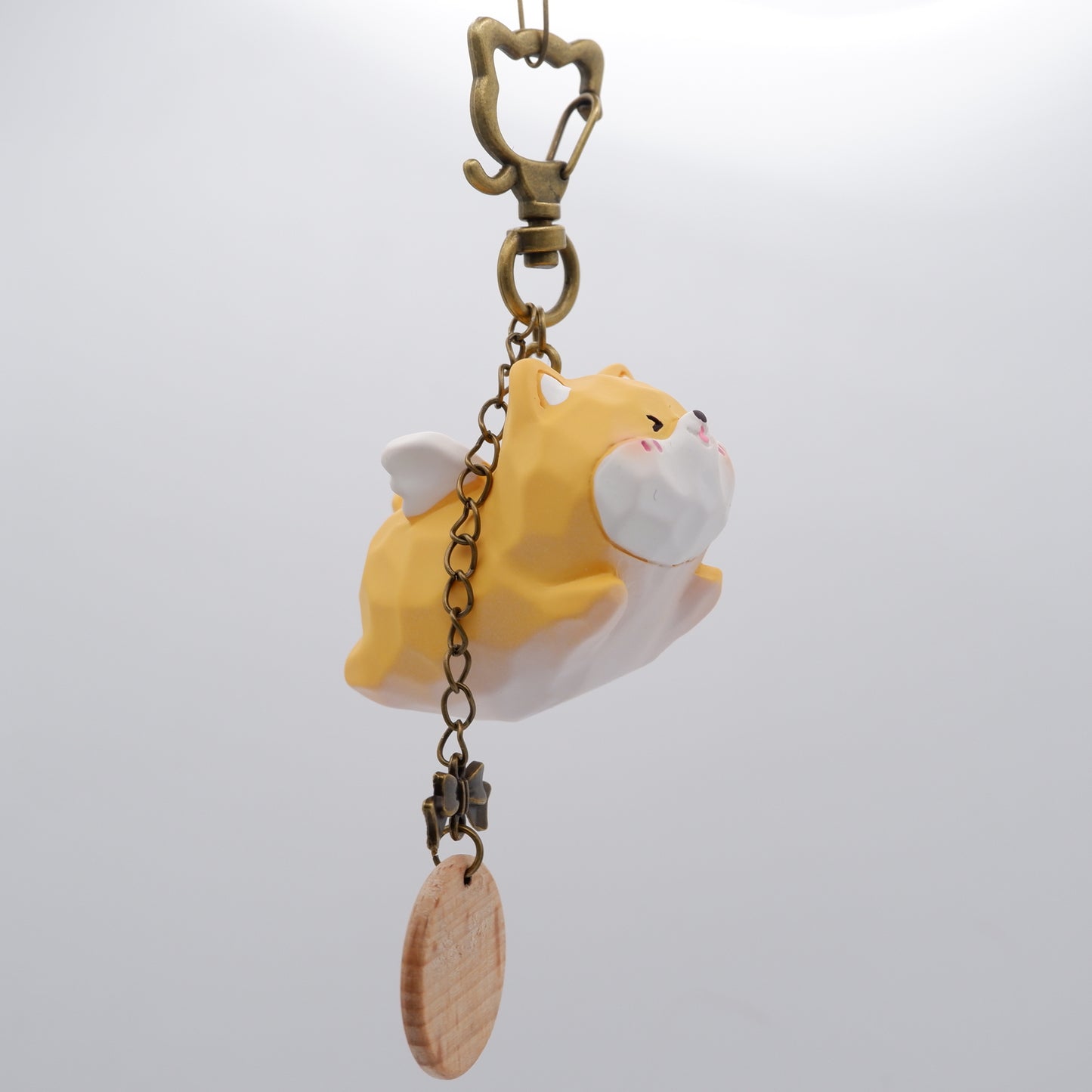 The Cloud Rider - Resin Keychain with Personalised Wooden Name Tag