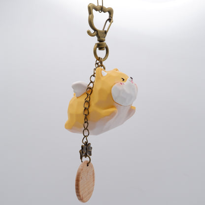 The Cloud Rider - Resin Keychain with Personalised Wooden Name Tag