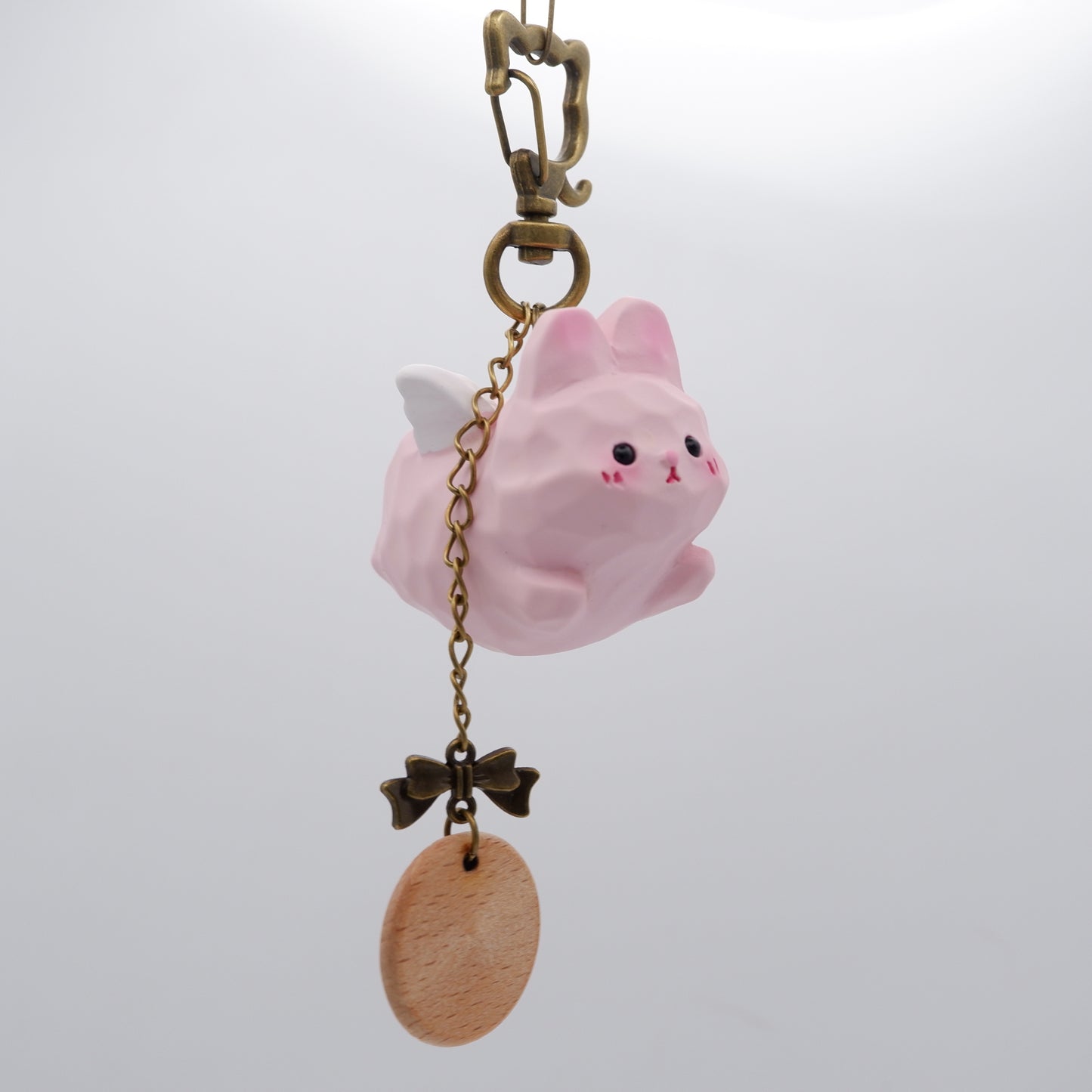 The Cloud Rider - Resin Keychain with Personalised Wooden Name Tag