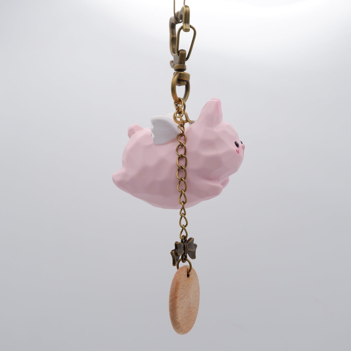 The Cloud Rider - Resin Keychain with Personalised Wooden Name Tag