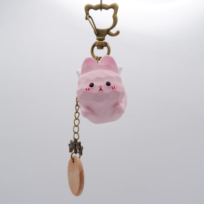 The Cloud Rider - Resin Keychain with Personalised Wooden Name Tag