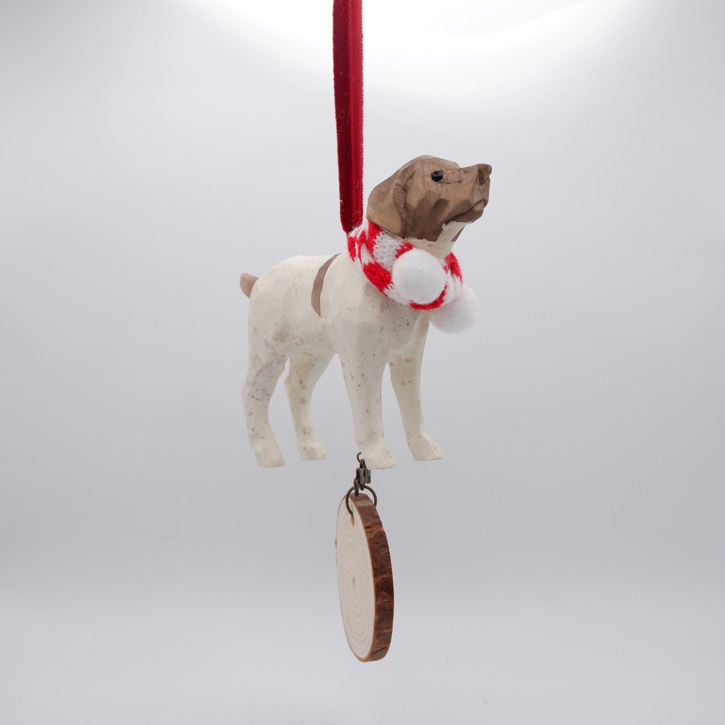 The Woodland Scout - Hand Carved Wooden Ornament with Personalised Wooden Name Tag